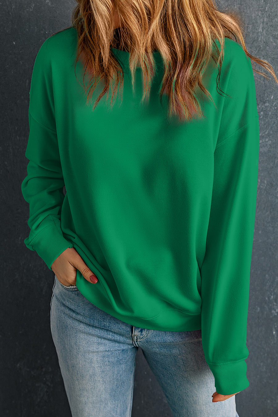 Classic Crew Neck Pullover Sweatshirt- 2 Colors