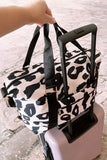 Leopard Print Luggage Tote Bag- 2 Colors