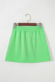 French Terry Drawstring Skort with Pockets- 3 Colors