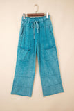Mineral Wash High Waist Cargo Sweatpants- 3 Colors
