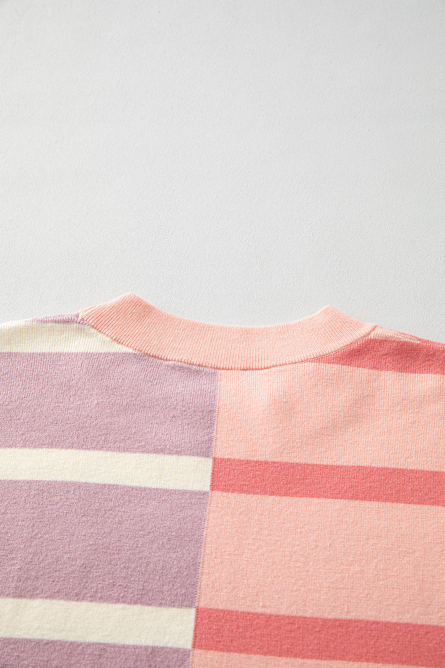 Striped Exposed Seam Patchwork Loose Fit Sweater- 4 Colors