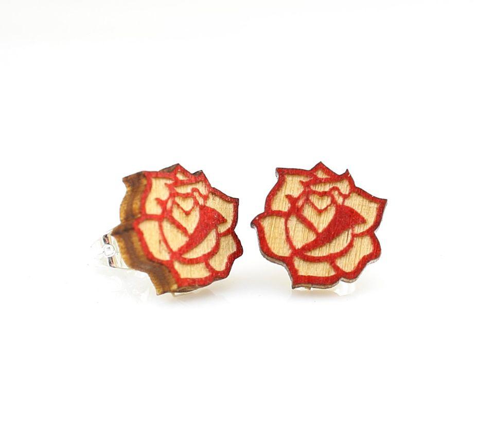 Rose Stud Earrings #3001