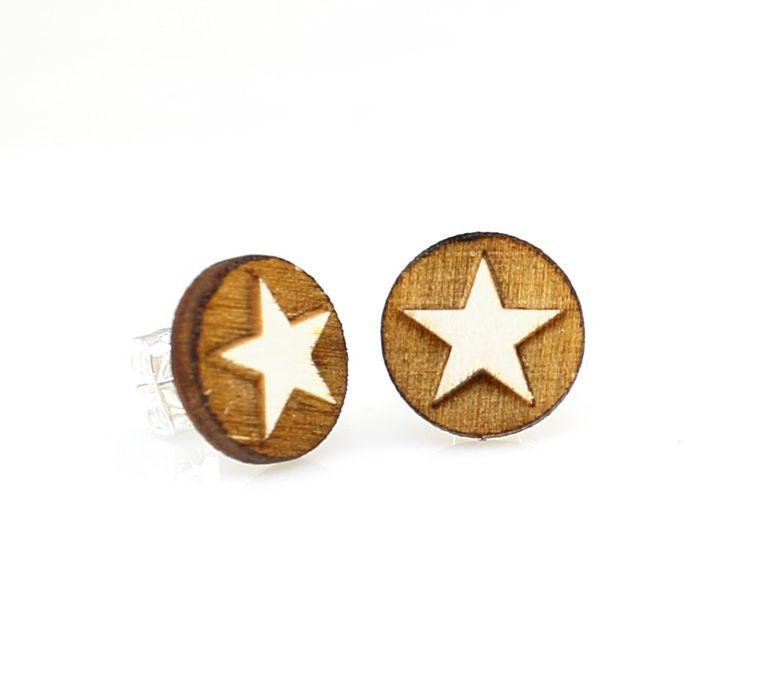 Western Star Stud Earrings #3008