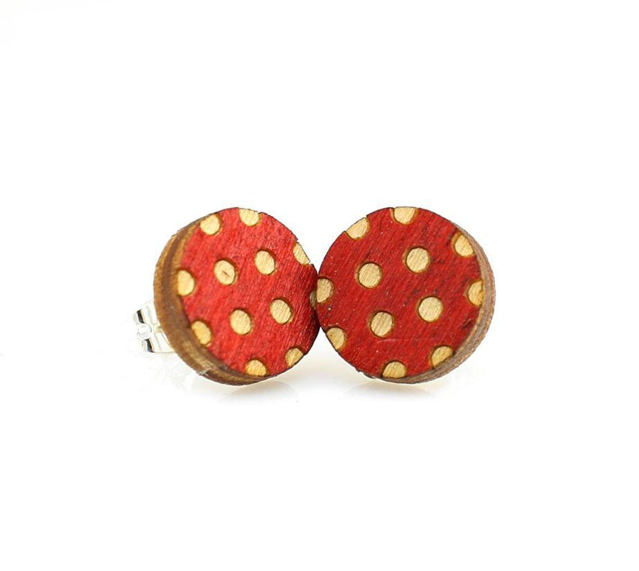 Polka Dot Stud Earrings #3013