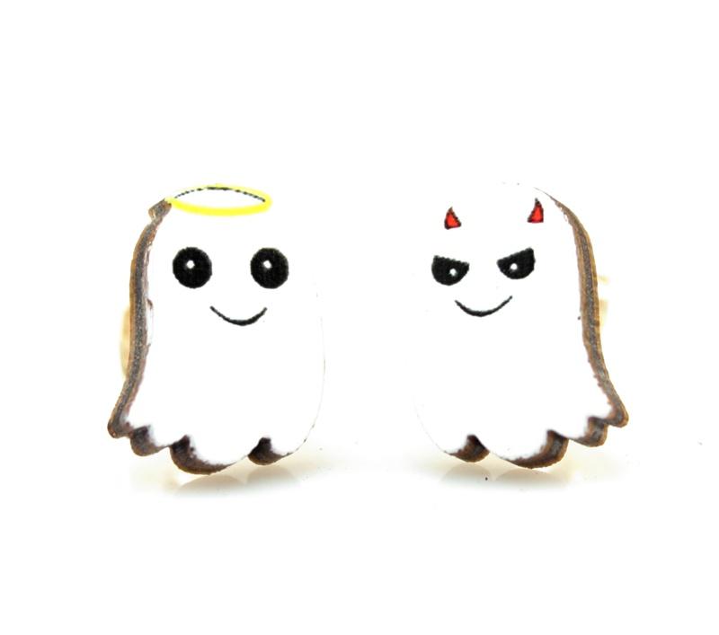 Ghost Angel & Devil Stud Earrings #3053