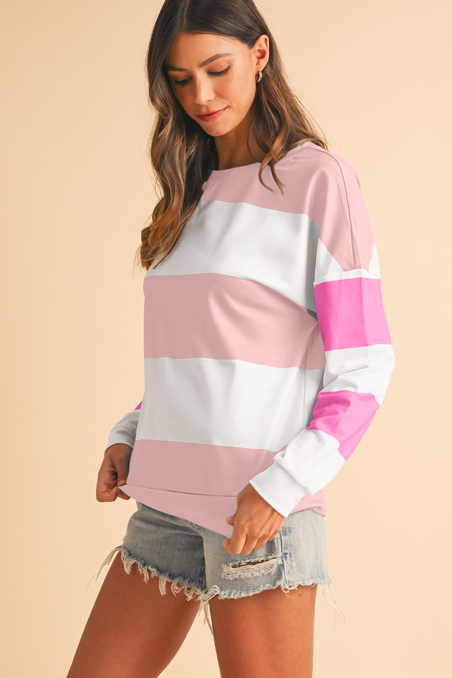 Color Block Long Sleeve Top- 3 Colors