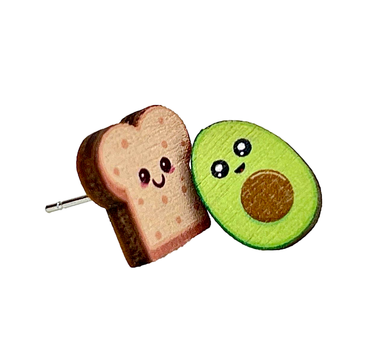 Avocado Toast Stud Earrings