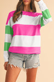 Color Block Long Sleeve Top- 3 Colors