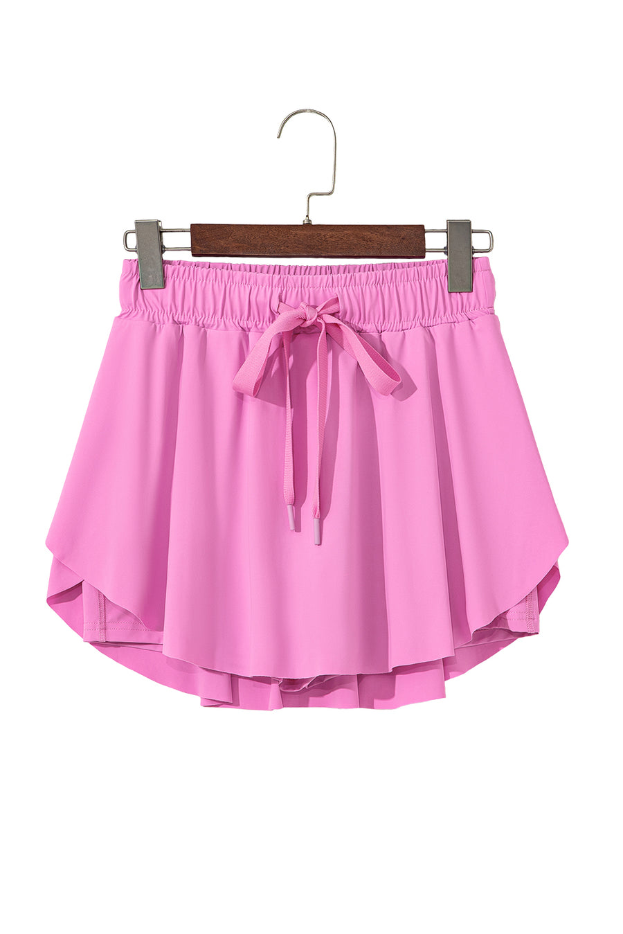Ribbon Drawstring High-Waist Lined Tennis Skort- 6 Colors