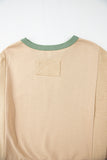 Star Patchwork Exposed Seam Oversized Sweatshirt- 3 Colors