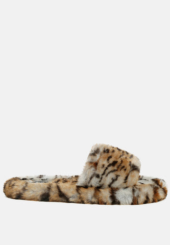 Snuggle-In Indoor Fur Flats- 2 Colors