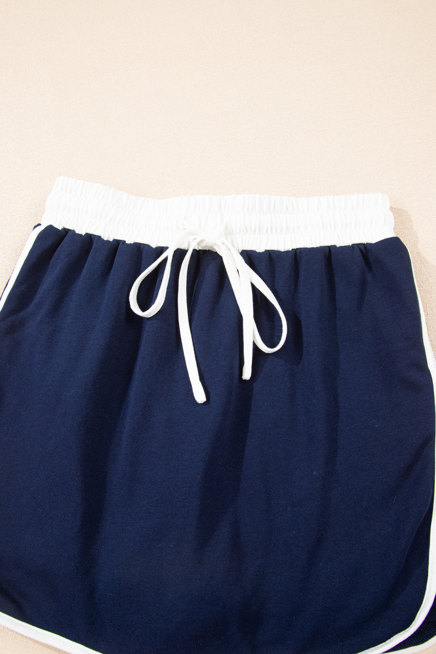 Varsity Striped Drop Shoulder Pullover Sweatshirt & Mini Skort Set- 6 Colors