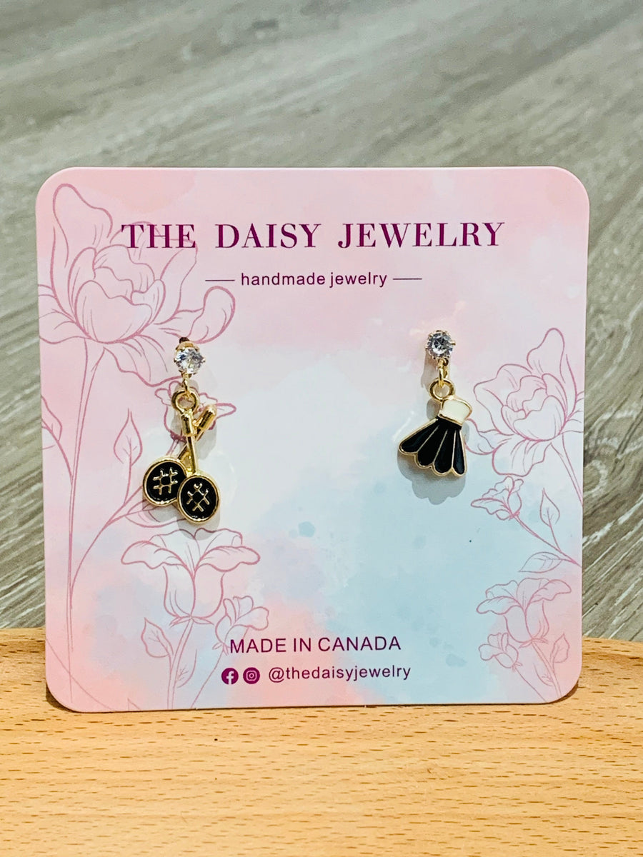 Badminton Post Earrings