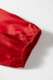 Frilled V-Neck Bow Detail 3/4 Sleeve Blouse- 2 Colors