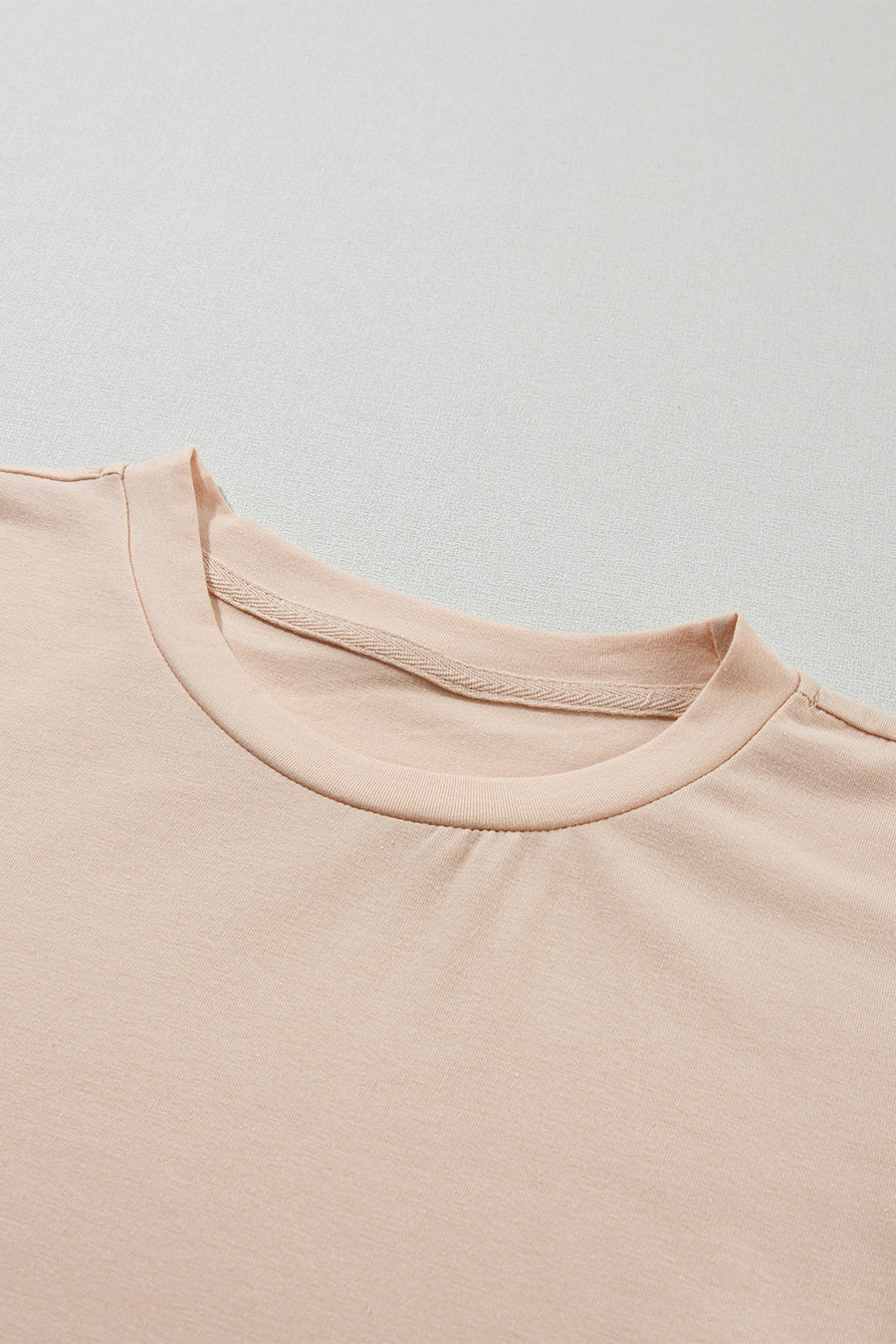 Basic Crew Neck Rolled Sleeve T-Shirt- 12 Colors