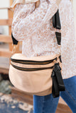 Wide Strap Double Zipper Crossbody Bag- 9 Colors