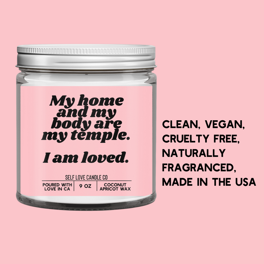 My Home and My Body Are My Temple Candle