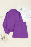 Zip-Up Sporty Pullover & Mini Skort Set- 3 Colors