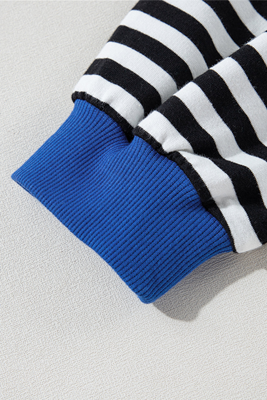 Striped Contrast Trim Oversized Sweatshirt- 4 Colors