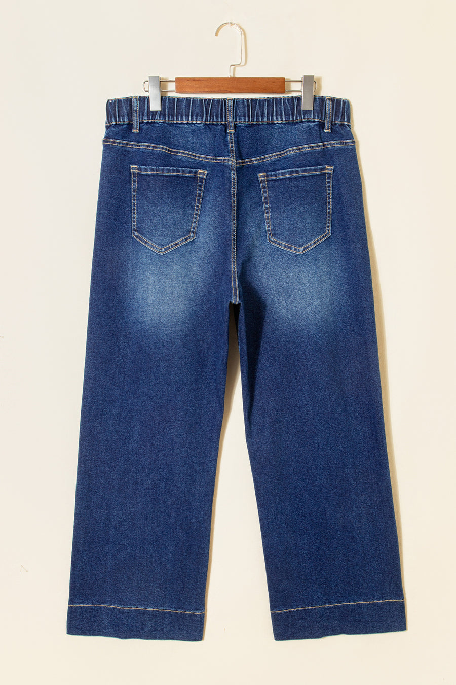 Plus Size Acid Wash Lace-Up Jeans- 4 Colors
