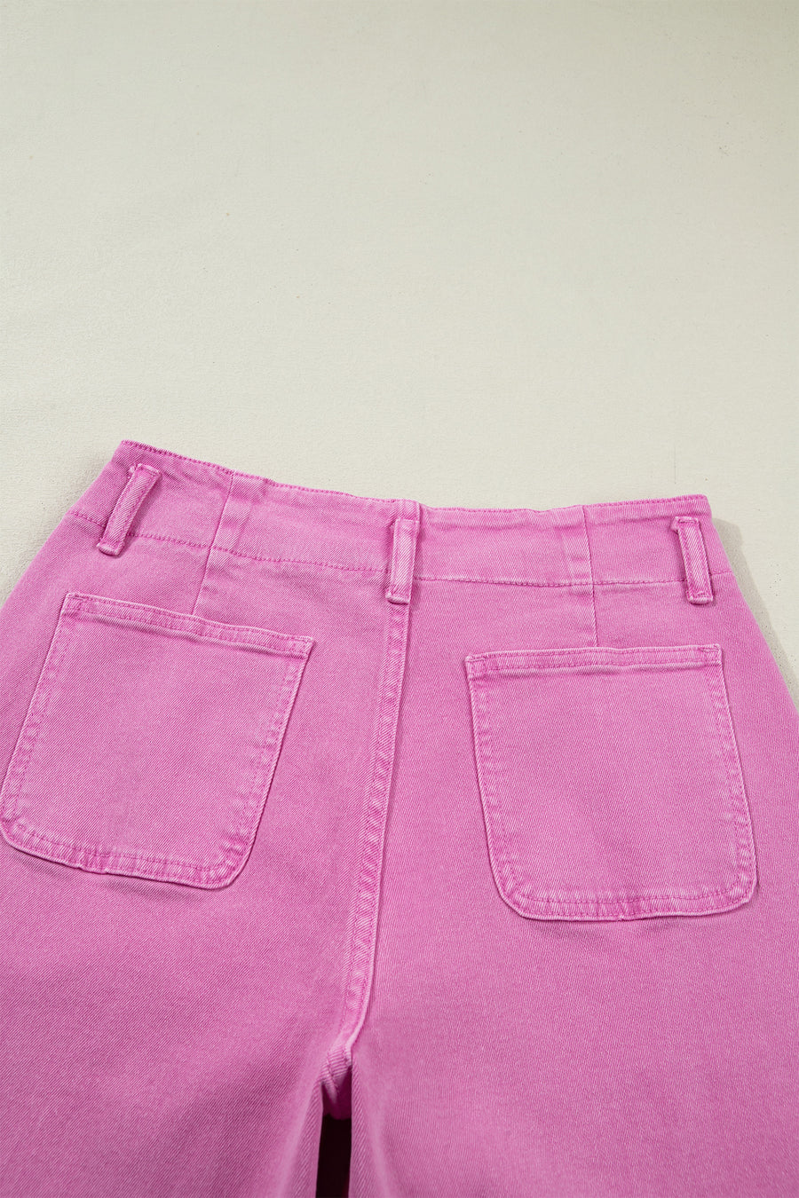 2-Button High Waist Wide Leg Jeans- 4 Colors