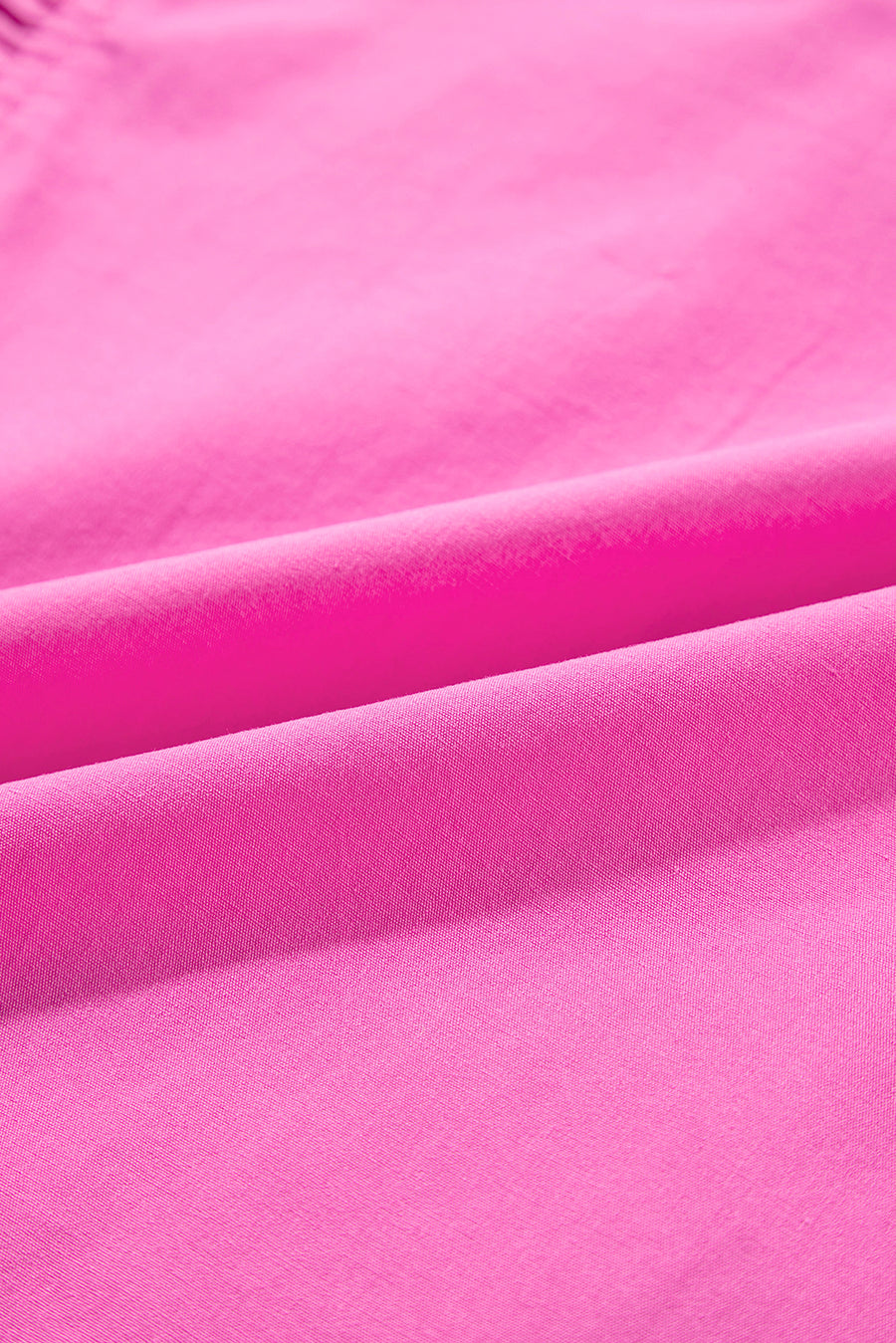 Bright Pink Flutter Sleeve V-Neck Ricrac Tiered Mini Dress