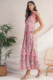 Floral Lace Tied Strap Empire Waist Maxi Dress- 2 Colors