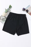 Drawstring Elastic Waist Built-In Brief Swim Shorts- 2 Colors