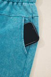 Mineral Wash High Waist Cargo Sweatpants- 3 Colors
