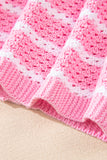 Striped V-Neck Button-Up Knit Vest- 2 Colors