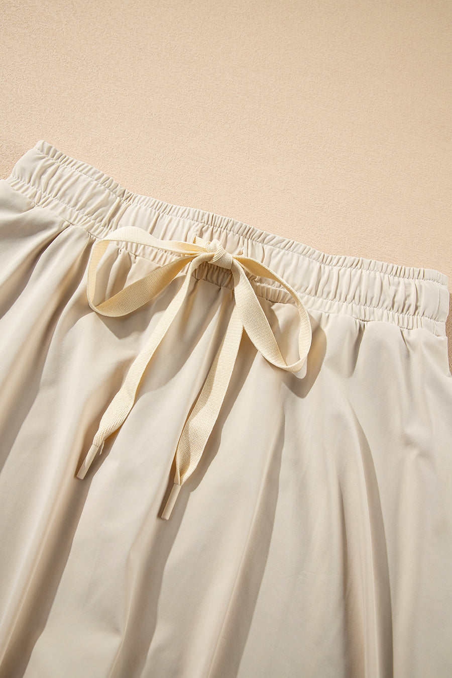 Ribbon Drawstring High-Waist Lined Tennis Skort- 6 Colors