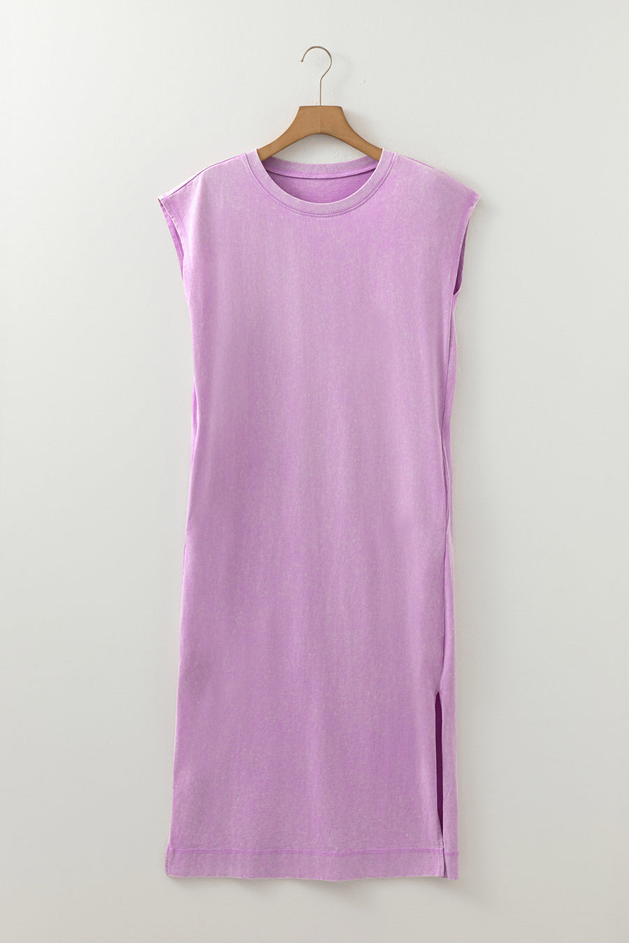 Mineral Wash T-Shirt Dress with Pockets- 3 Colors