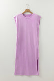Mineral Wash T-Shirt Dress with Pockets- 3 Colors