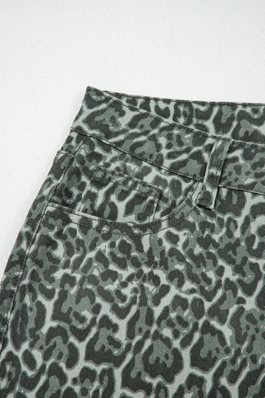 Print Frayed Edge Wide Leg High-Waist Jeans- 7 Styles
