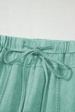 Mineral Wash Exposed Seam Wide Leg Cargo Pants- 3 Colors