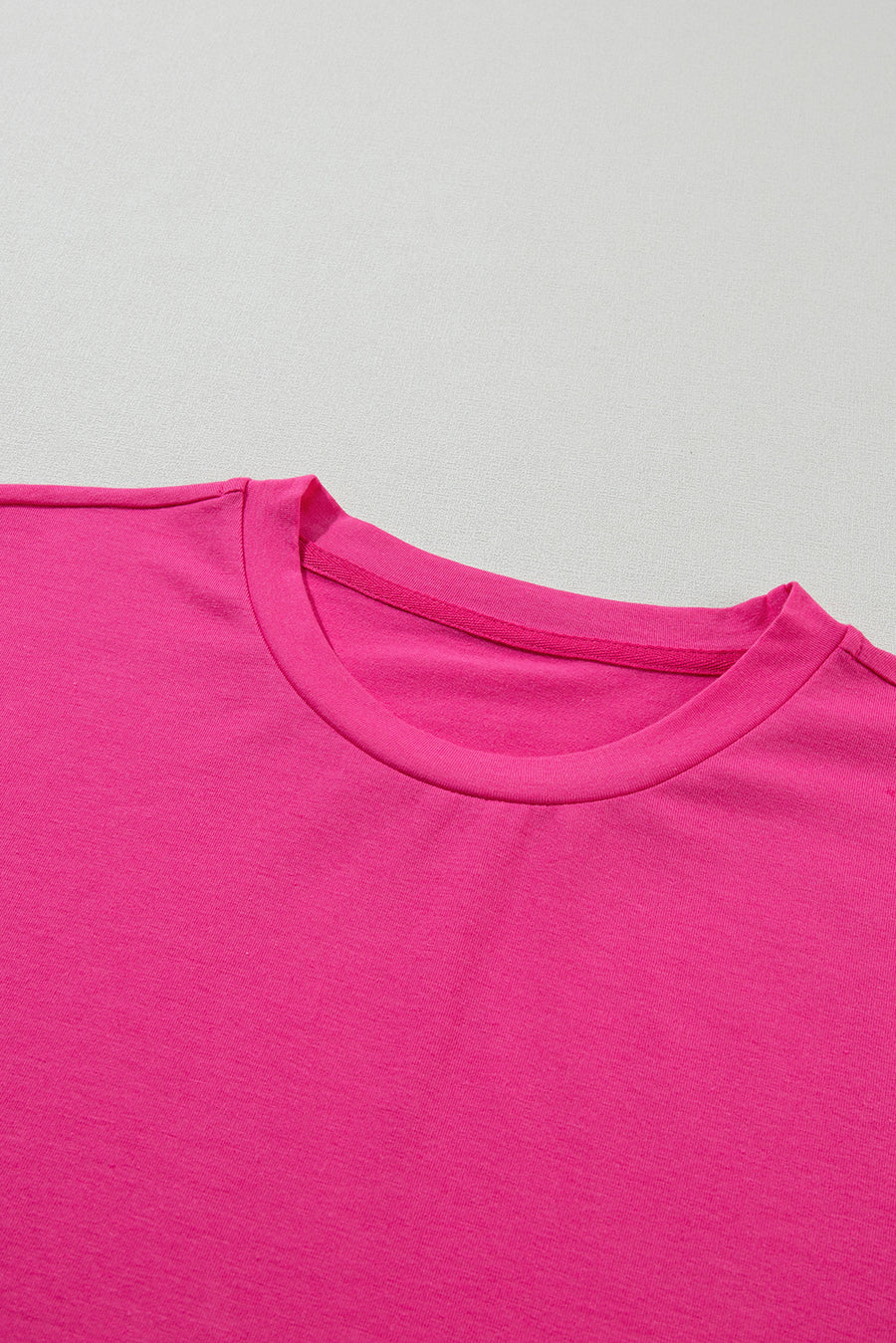 Basic Crew Neck Rolled Sleeve T-Shirt- 12 Colors