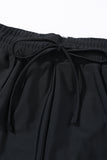 Drawstring Elastic Waist Built-In Brief Swim Shorts- 2 Colors