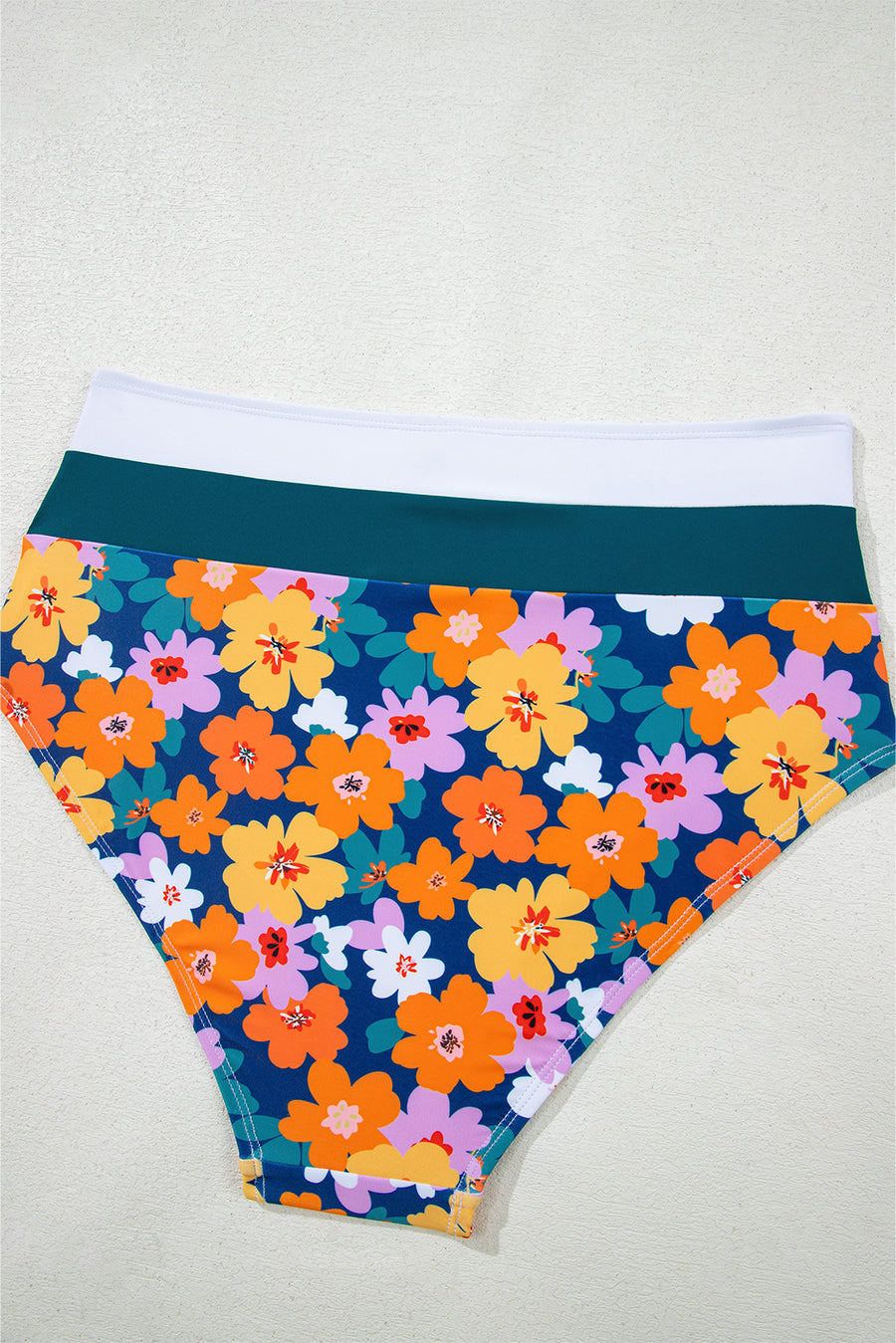 Floral Print Cutout Racerback High-Waist Tankini- 2 Styles