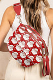 Graphic Print Multi Pocket Crossbody Bag- 4 Styles