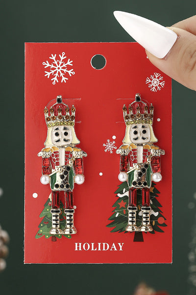 Jeweled Nutcracker Earrings- 2 Colors