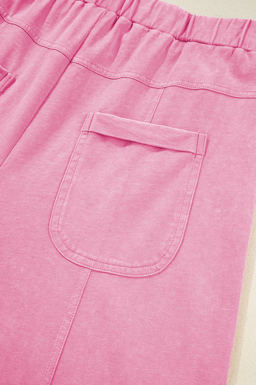 Mineral Wash Exposed Seam Wide Leg Cargo Pants- 3 Colors