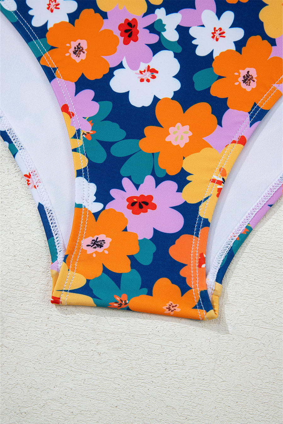 Floral Print Cutout Racerback High-Waist Tankini- 2 Styles