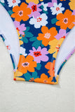 Floral Print Cutout Racerback High-Waist Tankini- 2 Styles