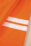 Varsity Striped Drop Shoulder Pullover Sweatshirt & Mini Skort Set- 6 Colors