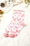 Pink Cow Print Fashion Crew Socks