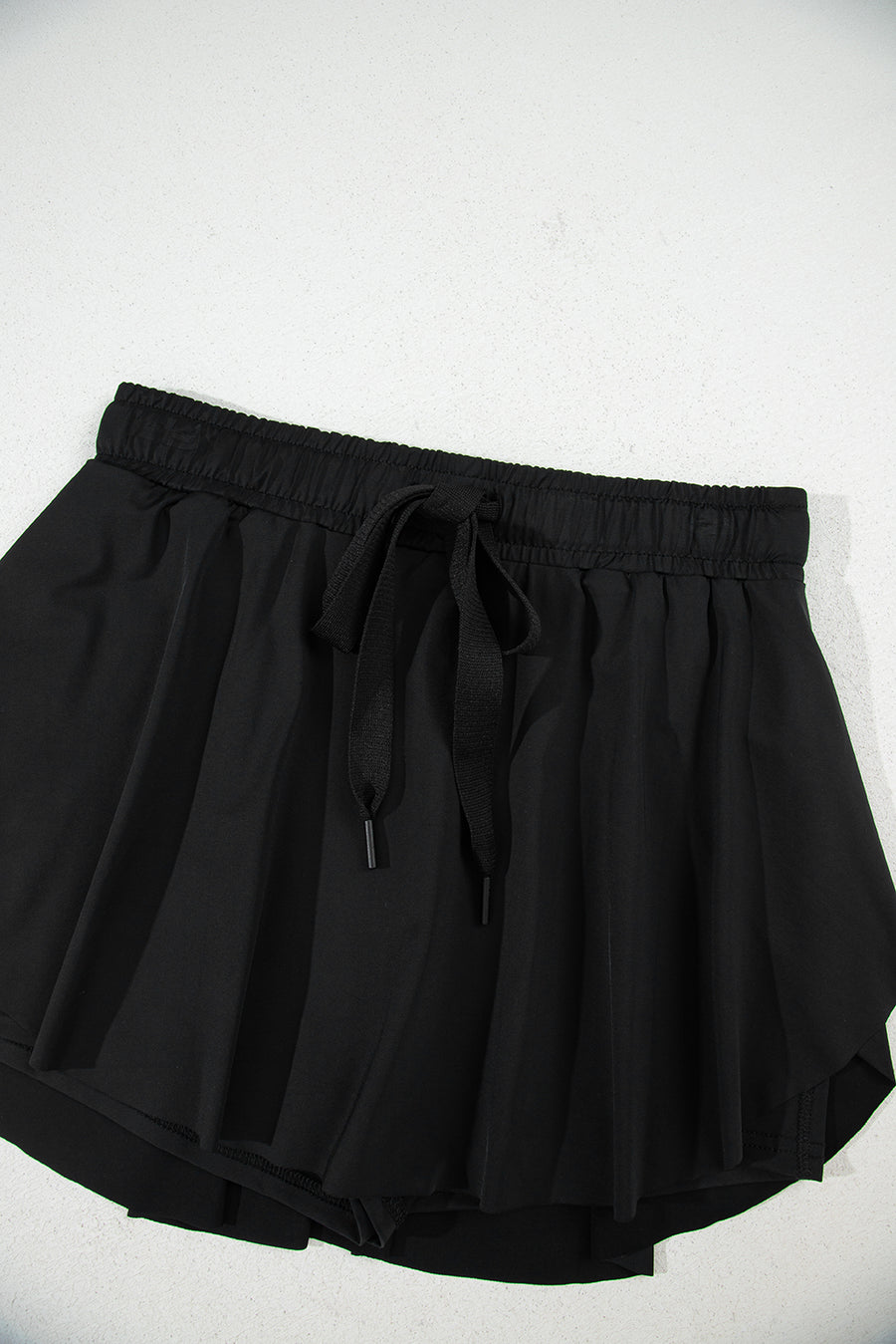 Ribbon Drawstring High-Waist Lined Tennis Skort- 6 Colors