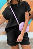 Textured Short Sleeve Top and Shorts Set- 7 Colors