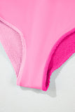 Corded Color Block Square Neck Tankini- 3 Colors