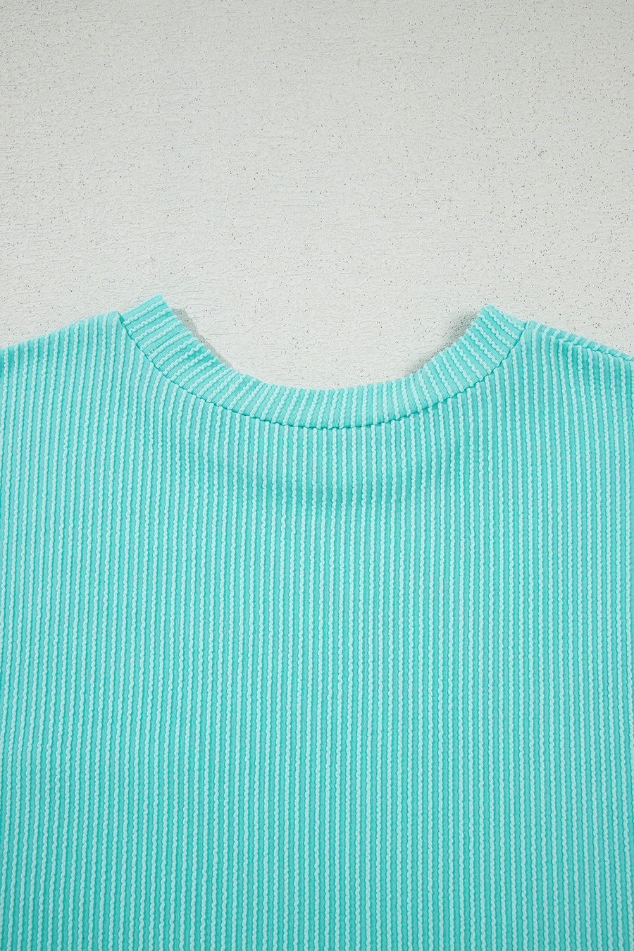 Twist Ribbed Color Block Pocket Crew Neck T-Shirt- 4 Colors