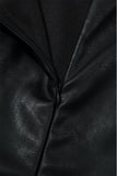 Faux Leather Sleeveless Crew Neck Mini Dress- 3 Colors